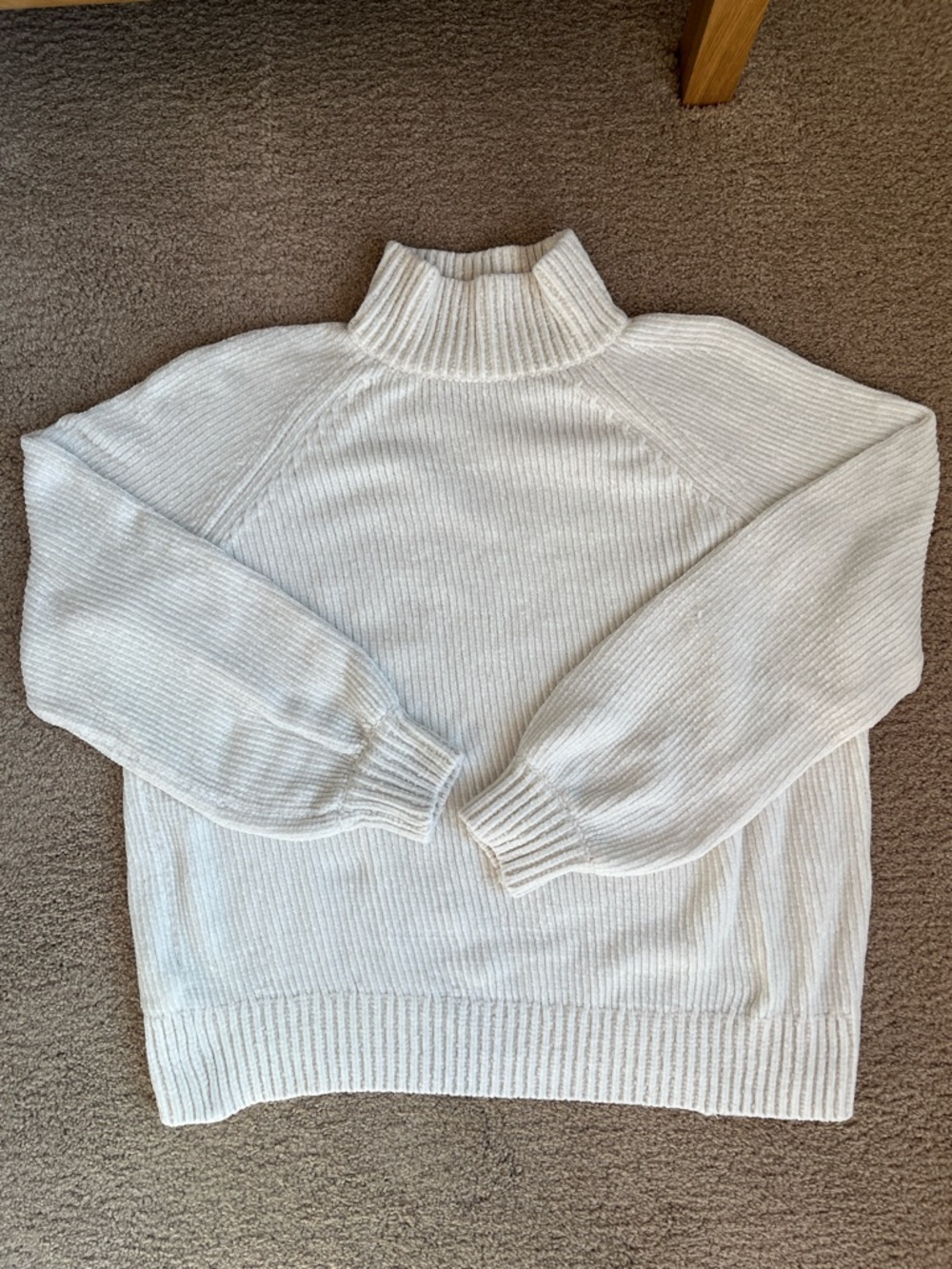 LOFT Cream Chunky Knit Sweater